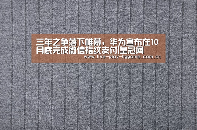 三年之争落下帷幕,华为宣布在10月底完成微信指纹支付|皇冠网(图2) 皇冠娱乐